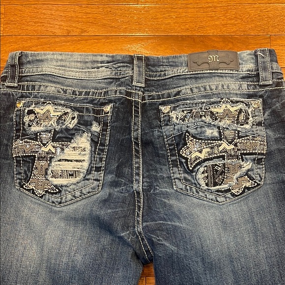 Miss Me Dark Blue Skinny Jeans - Picture 4 of 5